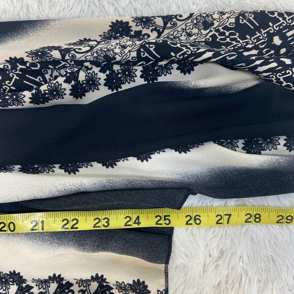 NWT Forever 21 Black Cream Woven Cardigan Sz M - Picture 5 of 5